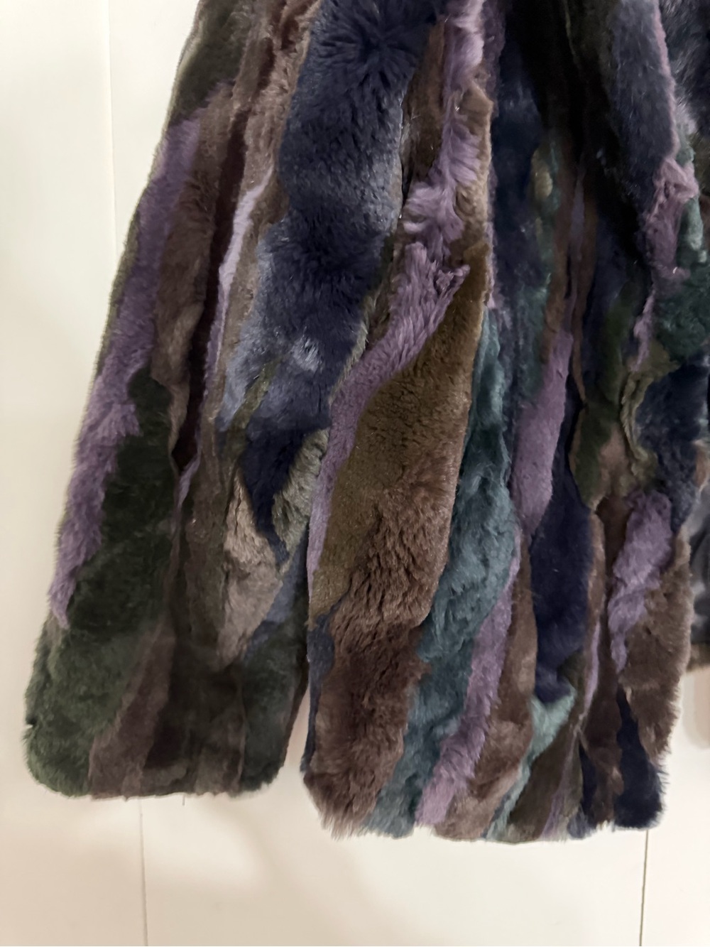 Heartloom Meg Patchwork Genuine Rabbit Fur Jacket - Picture 6 of 7